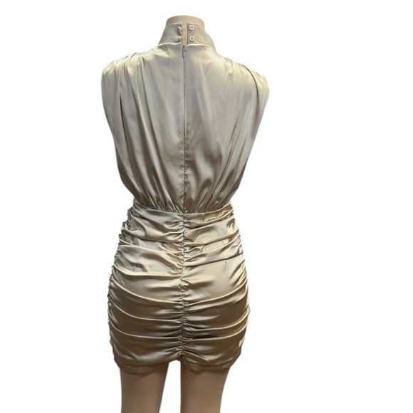 Rare London.   Cream Mini Dress - Picture 6 of 14